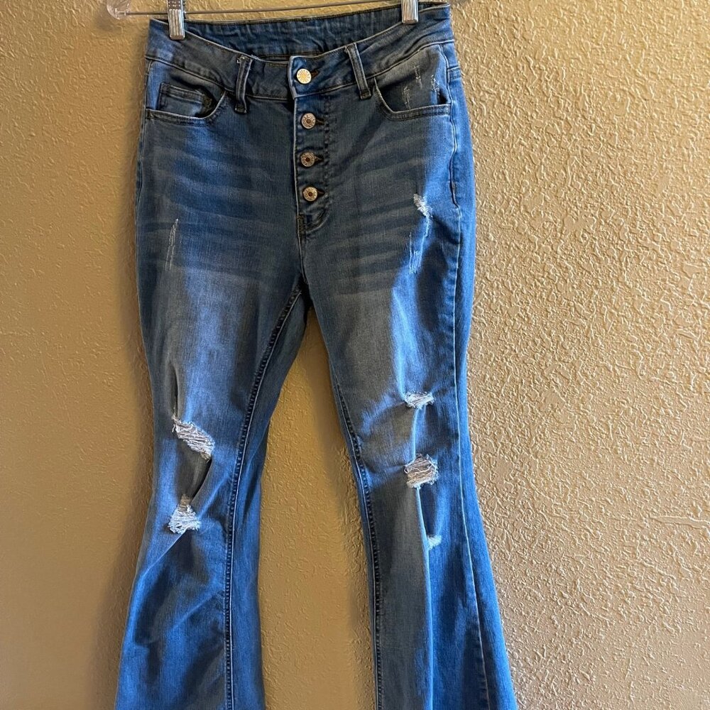 Wide Leg Bell Bottom Jeans